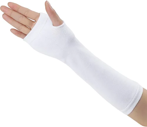 Miniatura 39 de Allegra K Calentadores de brazo sin dedos unisex de moda clásica