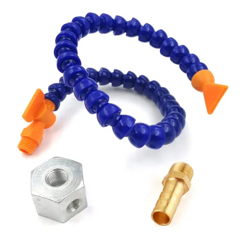 Miniatura 2 de Uenede Base magnética con conector de púas + boquilla plana de 1/4 pulgadas PT tubo de refrigerante de plástico con interruptor, manguera