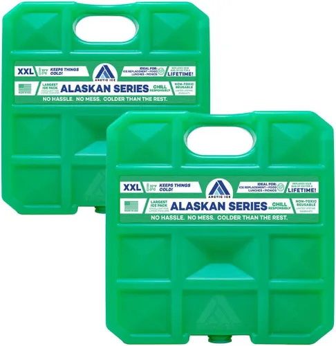 Miniatura 15 de Arctic Ice Bolsa de hielo reutilizable de larga duración de la serie Alaskan, se congela a 32 ° Fahrenheit, mantiene los alimentos y bebidas frescos