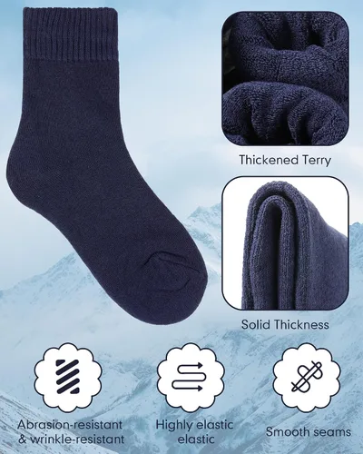 Miniatura 4 de Cutecrop Los kits de supervivencia de invierno de 96 piezas incluyen 48 mantas de emergencia (83 x 63 pulgadas) y 48 pares de calcetines de lana