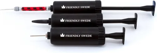 Miniatura 2 de The Friendly Swede Bomba de bola para pelotas deportivas, incluyendo agujas y boquillas, bomba de aire manual para pelotas, bomba de baloncesto