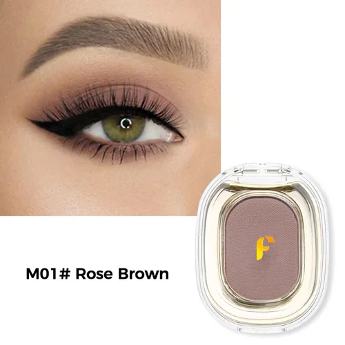Miniatura 2 de Erinde Paleta de sombra de ojos mate marrón claro, alto pigmento, larga duración, color intenso, desnudos neutros desnudos mate prensado en polvo