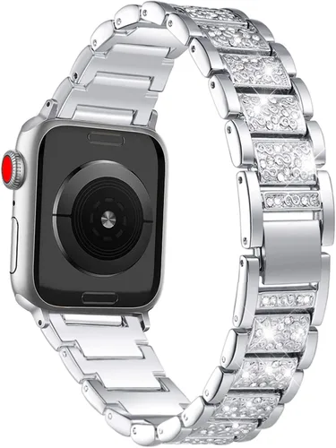 Miniatura 9 de Bling - Correas compatibles con Apple Watch Band de 1.65 pulgadas/1.61 pulgadas/1.57 pulgadas/1.50 pulgadas iWatch Series