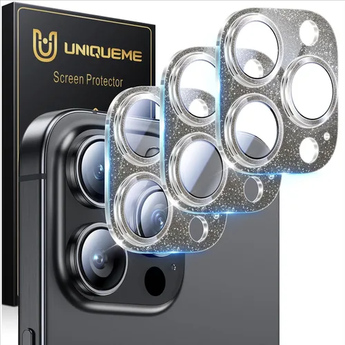 Miniatura 11 de UniqueMe para Paquete de 3 Protectores de Lente de Cámara para iPhone 15 Pro/iPhone 15 Pro Max, [Protección contra Caídas] [Compatible con Fundas]