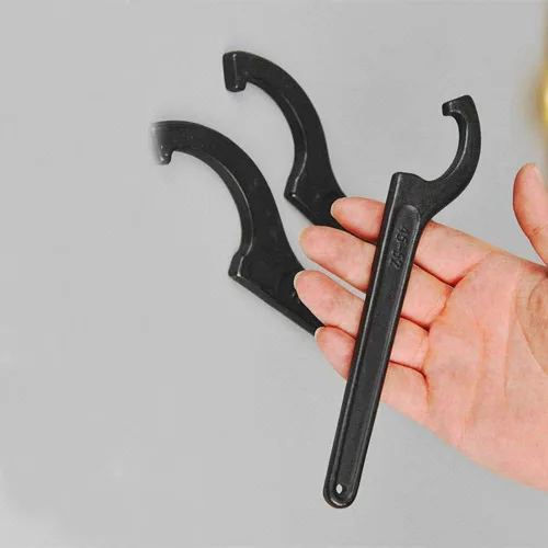 Llave inglesa de gancho C Llaves de gancho cuadrado Chuck Ajuste multifunción Bicicleta Motocicleta Choque Herramienta de mano 4.528-5.118 in