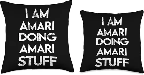 Miniatura 3 de Amari's Apparel Name Forename Day Amari Stuff - Almohada de 16 x 16 pulgadas, multicolor