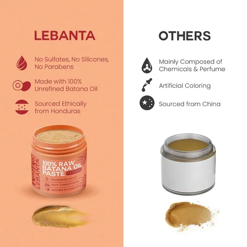 Miniatura 5 de Lebanta Aceite de batana crudo para el crecimiento del cabello – 100% puro, orgánico de 4 onzas Batana de Honduras para cabello natural grueso