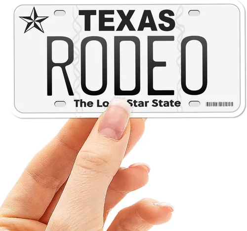Miniatura 21 de Calcomanía para placa de matrícula de Texas, elige entre más de 50 ciudades de TX, calcomanía para parachoques de Texas para automóvil, calcomanías
