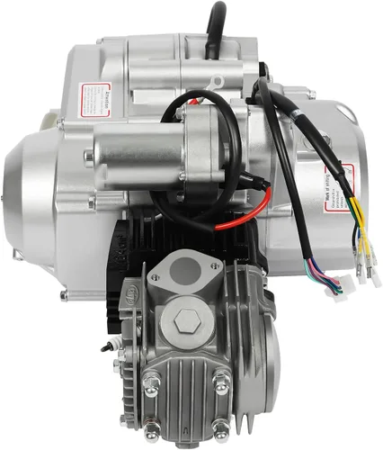 Miniatura 5 de motor de 125 cc de 4 tiempos, arranque eléctrico semiautomático con reversa, motor de 3 velocidades de cilindro único con enfriamiento por aire, kit