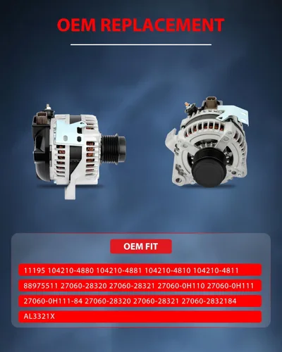 Miniatura 6 de cciyu Nuevo alternador 11195 apto para 2008-2013 para Scion para xB, 2007-2009 para Toyota para Camry, 2009-2010 para Toyota para Corolla, 2009-2013
