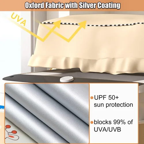Miniatura 4 de Cubierta de carga superior para lavadora, cubierta impermeable para secadora con cremallera, a prueba de polvo, al aire libre, funda protectora