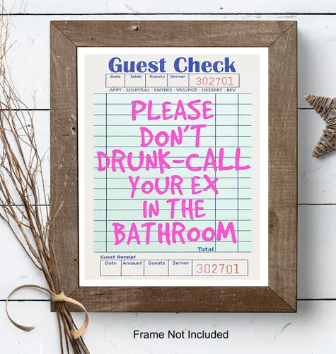 Miniatura 8 de Arte de pared de baño preppy para mujeres - divertido y moderno letrero de baño para invitados - imágenes de accesorios de baño rosa retro moderno