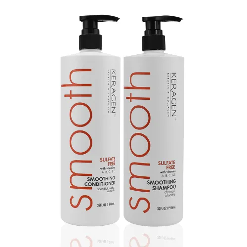 KERAGEN Cuidado del cabello – Sistema avanzado de reparación estructural y protección del color | Reconstruye y protege – Cabello 52% más fuerte |
