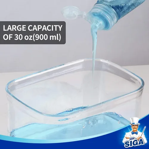 Miniatura 4 de MR.SIGA Dispensador de Jabón para Platos de Cocina, Portacepillas Premium 2 en 1, Dispensador de Bomba de Jabón para Lavado de Platos para Encimera