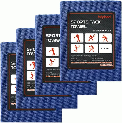 Miniatura 10 de Reforzador de agarre para tenis, toalla de adherencia para golf, pickleball, béisbol (paquete de 2 azul)