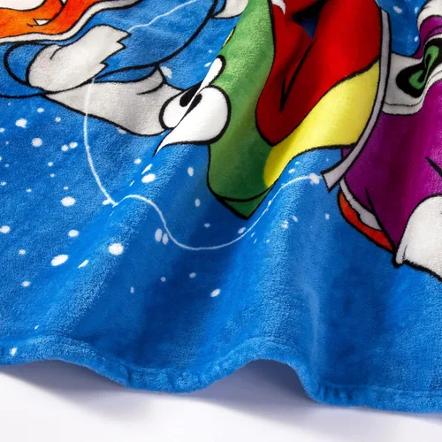 Miniatura 5 de Ryan's World Kids Red Titan - Manta de felpa individual/matrimonial, 62 x 90 pulgadas, azul, Moon Walk