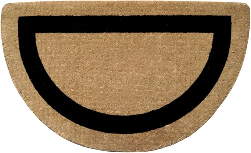 Miniatura 33 de Tapete de fibra de coco natural, para puerta de entrada, rectangular, resistente, para patio, atrapador de suciedad antideslizante, decoración