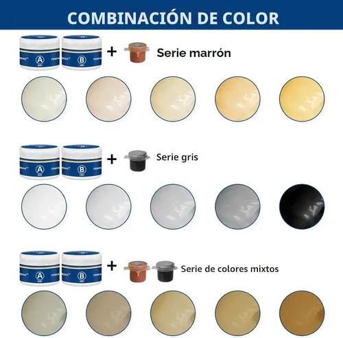 Miniatura 2 de Kit de reparación para bañera y ducha de fibra de vidrio, color blanco, kit de reparación de azulejos de porcelana de 3.7oz, kit de reparación