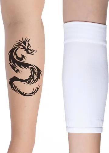 Miniatura 5 de HOVEOX 3 pares de cubiertas de tatuaje para el antebrazo, cubierta de tatuaje, mangas de compresión para brazos para mujeres y hombres Blanco