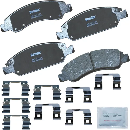 Miniatura 450 de Pastillas de freno delanteras cerámicas Bendix Priority1 CFC2302 para Hyundai Elantra 2021, Sonata 2022-2020, Kia K5 2023-2021