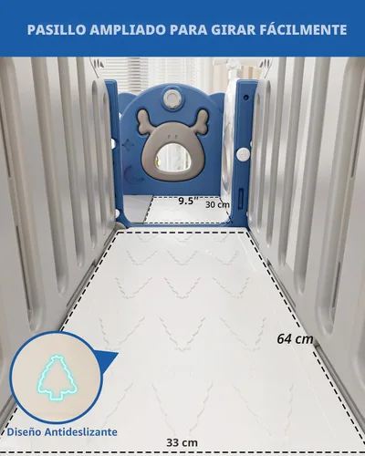 Miniatura 6 de XJD Tobogán infantil 12 en 1 para niños pequeños de 1 a 3 años, nueva actualización con juego de golf, aro de baloncesto, tabla de dibujo para juego