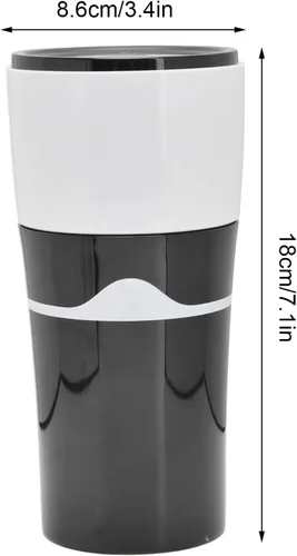 Miniatura 4 de Zerodis Cafetera portátil de goteo, 15.2 fl oz, máquina de café de goteo para viajes, oficina, camping, cafeteras calientes y frías para cápsulas
