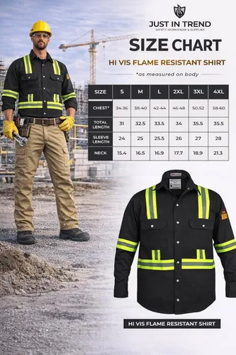 Miniatura 8 de Camisa Hi Vis de alta visibilidad FR resistente al fuego - 88% C/12% N - 7oz Azul marino