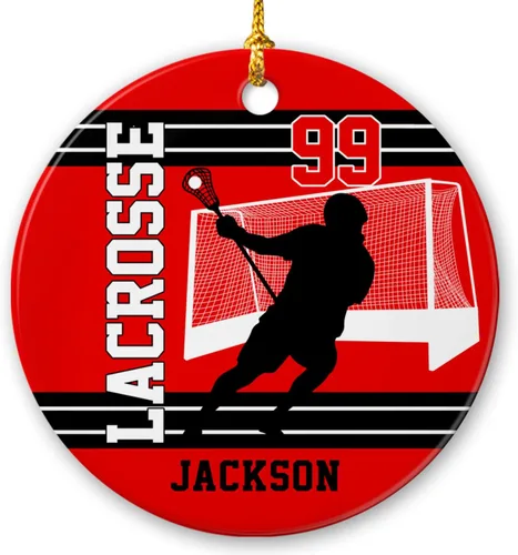 Miniatura 18 de Adornos personalizados de cerámica de fútbol americano, recuerdo de adorno de Navidad de jugador de fútbol americano, regalo para atletas