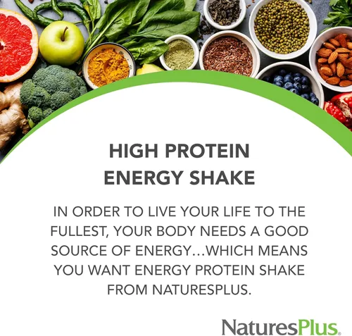 Miniatura 3 de NaturesPlus Energy Shake - 1.7 libras - 0.56 oz de proteína a base de plantas por porción - Contiene enzimas que apoyan la digestión - Sin azúcar