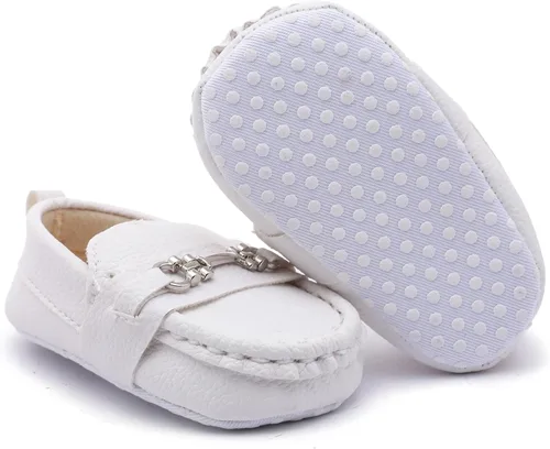 Miniatura 4 de Zapatos Oxford de Greceen para bebés, niños y niñas de cuero PU, mocasines, zapatos de vestir, adecuados para gatear, vestido de novia, fiestas