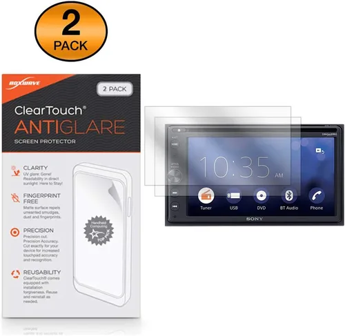 Miniatura 2 de BoxWave Protector de pantalla compatible con Sony XAV-AX200 – ClearTouch Anti-Glare (2 unidades), antihuellas mate