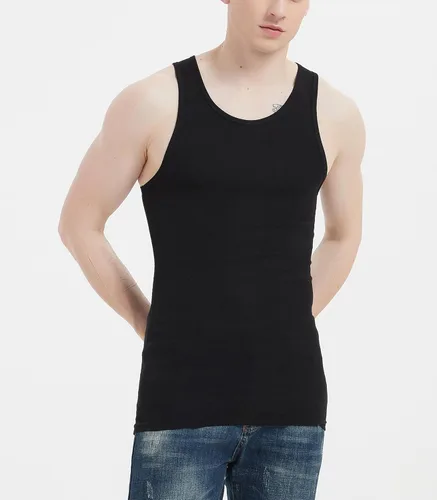 Miniatura 5 de Comfneat Paquete de 6 camisetas sin mangas ajustadas de algodón y elastano para hombre