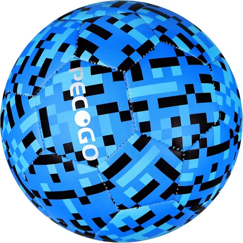 Miniatura 2 de Balón de fútbol tamaño 4 para niños, diseño rosa mosaico/azul, pelota de entrenamiento juvenil para niños y niñas, regalo de fútbol para interiores