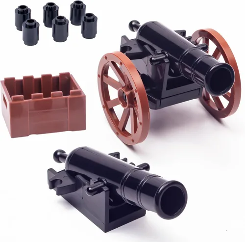 Medieval Warfare Cannon 2, paquete de armas militares, figuras de soldados de juguete, minifigura de juguete compatible con las principales marcas,