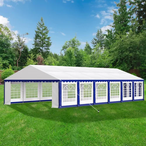 Miniatura 13 de Green Party - Carpa para fiesta de 16 x 20 pies, carpa para eventos de bodas de alta resistencia con 3 bolsas de transporte y paredes laterales