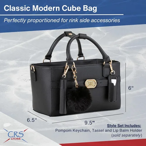Miniatura 47 de CRS Cross Rink Side Tote. Ice Skating Accessory Bag-Figure Skating, Roller, Inline Skaters, Dance, Cheer.Organizes Guards Water Bottle Phone