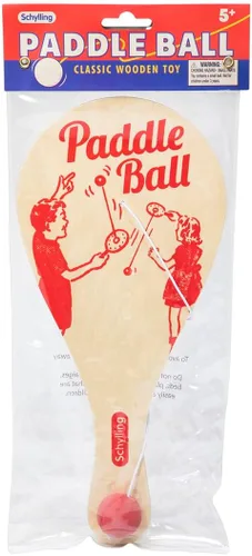 Miniatura 3 de Schylling Pelota de Paleta – Juego Clásico Hecho con Madera Real – Edades 5 y Más – Una Pieza