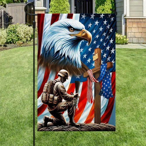 Miniatura 13 de FLAGWIX Bandera de veterano del ejército, banderas de veteranos para exteriores de 3 x 5 pies, regalos de veteranos para hombres y mujeres