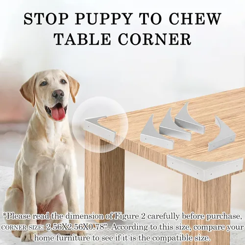 Miniatura 3 de Protector de esquina de metal para muebles, protectores decorativos de esquina de mesa de 2.56 pulgadas, cubierta de esquina de caja de aleación