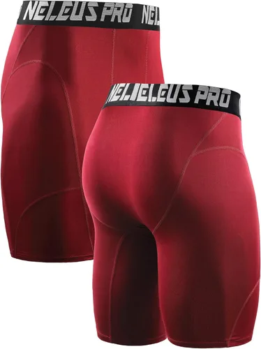 Miniatura 5 de NELEUS Paquete de 3 pantalones cortos de compresión para hombre