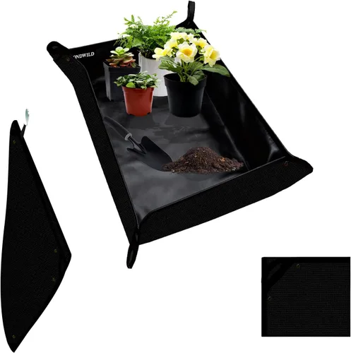 Miniatura 25 de Tapete grande de trasplante de plantas, tapete grueso impermeable para macetas, tapete de jardinería para suculentas, tapete portátil
