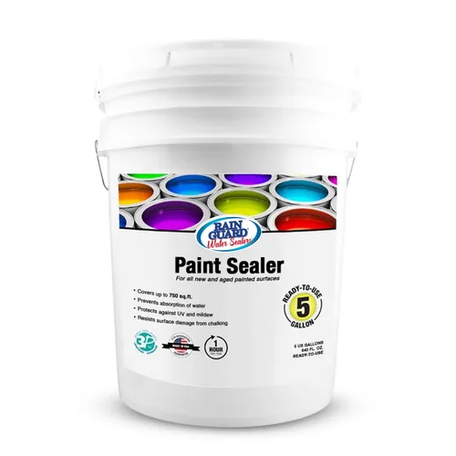 Miniatura 12 de Rain Guard - Sellador concentrado de pintura SP-9002 Hace 2 galones Protege hormigón pintado, madera, piedra Impermeabilizador acrílico
