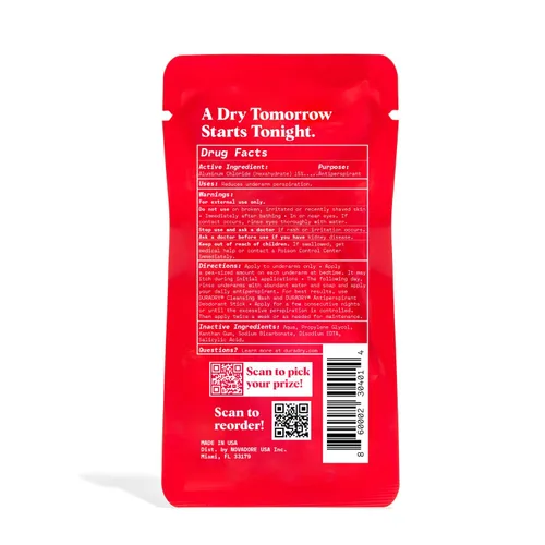 Miniatura 9 de Duradry Gel antitranspirante minimizador de sudor para hombres y mujeres, fuerza recetada, formulado para sudoración excesiva de axilas e