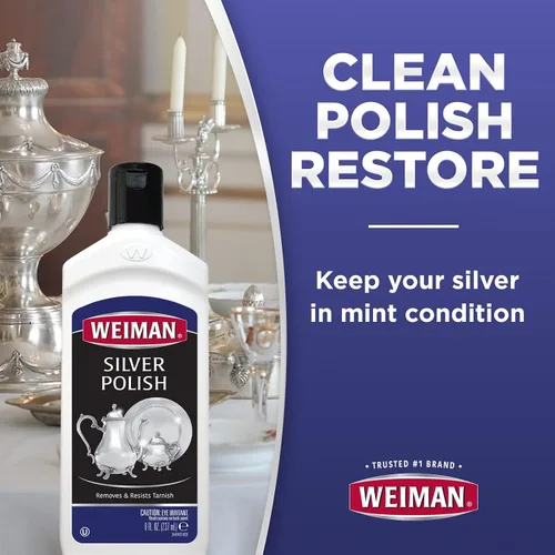 Miniatura 3 de Weiman Silver Cream Cleaner 3 en 1, Tecnología Anti-Deslustre, Limpia, Pule, Abrillanta y Restaura de Forma Segura, Elimina y Previene el Deslustre