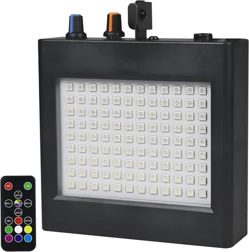 Miniatura 11 de Mini luz estroboscópica, sUperbrillante RGB/color blanco, luz estroboscópica con 108 mini LED, auto-activada por sonido o modo de flash de control