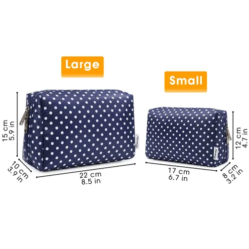 Miniatura 5 de Narwey Bolsa de Maquillaje Bonita de Viaje Organizadora de Cosméticos Bolsa de Aseo Bolsas de Maquillaje con Compartimentos para Mujeres y Niñas