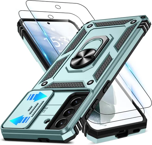 Miniatura 34 de ATUMP Funda para OnePlus Nord N200 5G con protector de pantalla HD con cubierta para cámara deslizante, soporte de anillo de rotación de 360°
