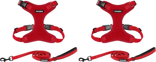 Miniatura 48 de Best Pet Supplies Voyager Step-in Lock - Arnés para mascotas con correa reflectante para mascotas, con mango de neopreno de 5 pies, soporta