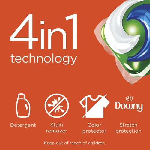 Miniatura 6 de Tide PODS con detergente líquido Downy, April Fresh, 12