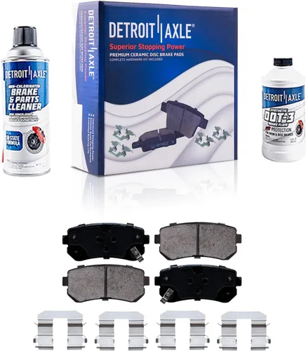 Miniatura 32 de Detroit Axle - Pastillas de freno traseras para Kia Sportage 2017-2022, Hyundai Tucson 2016-2021, pastillas de freno de cerámica 2018 2019 2020